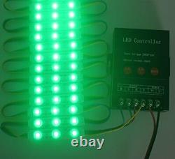 Rextin 200pcs 12V 5050 SMD 3 LED Module RGB Color Changing Lights Lamp for Home