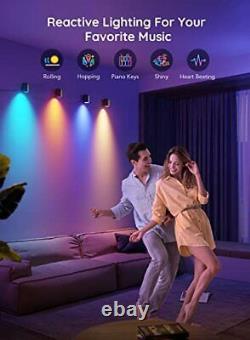 Rgbic Smart Wall Sconces Music Sync Home Decor Wifi Wall Lights Work With Alexa