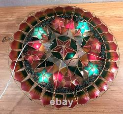 SET OF 2 VINTAGE Christmas Capiz Parol LED Filipino Lantern Star 21 Beautiful