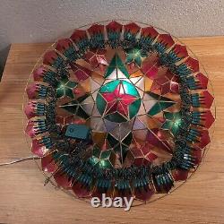 SET OF 2 VINTAGE Christmas Capiz Parol LED Filipino Lantern Star 21 Beautiful