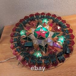 SET OF 2 VINTAGE Christmas Capiz Parol LED Filipino Lantern Star 21 Beautiful