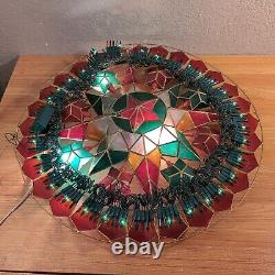 SET OF 2 VINTAGE Christmas Capiz Parol LED Filipino Lantern Star 21 Beautiful