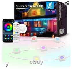 SIFWEX Permanent Outdoor Lights with App & Remote, RGB+IC Smart Eaves Lights