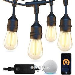 SL102 LED Dimmable Smart Bistro StringLight Outdoor Weatherproof 12VEdison Bulbs