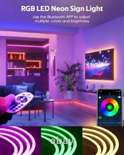 Samsion 45M RGB Neon Rope Light Outdoor 150ft Smart LED Neon Strip Light Multi C