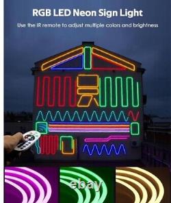 Samsion 45M RGB Neon Rope Light Outdoor 150ft Smart LED Neon Strip Light Multi C