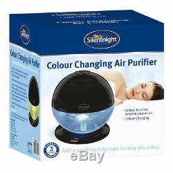 Silentnight Colour Changing LED Air Freshener Purifier Humidifier Ioniser