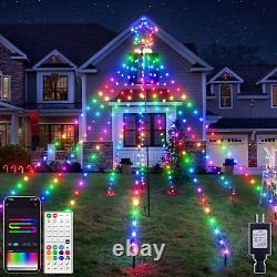 Smart Christmas Tree Lights 265LED, Remote & App Control IP67 Waterproof 132+ Sc