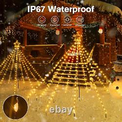 Smart Christmas Tree Lights 265LED, Remote & App Control IP67 Waterproof 132+ Sc