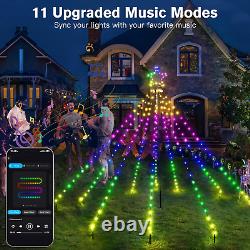 Smart Christmas Tree Lights 265LED, Remote & App Control IP67 Waterproof 132+ Sc