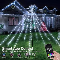 Smart Christmas Tree Lights 265LED, Remote & App Control IP67 Waterproof 132+ Sc