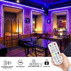 Smart Outdoor Rope Light Music Sync RGB LED Strip Remote Color Changing Dimmable