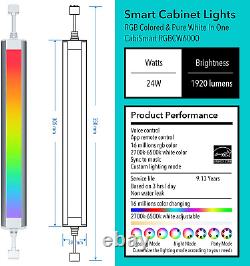 Smart under Cabinet Lights Alexa, Google, App Controlled, Color Changing Ambient &