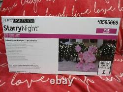 Starry Night Pink Poodle Lawn ornament 0585668 NIB