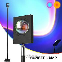 Sunset Lamp Corner Floor Lamps Home Bedroom RGB Night Light Dimming Standing Kit