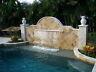 Swimming Pool Pond Sheer Descent Waterfall Curtain Fountain with LED Feature