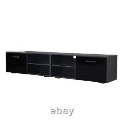 TV Stand cabinet with color-changing LED light for living room