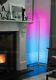 The Rue Colour Changing Minimalist LED Corner Floor Lamp White (Remote)