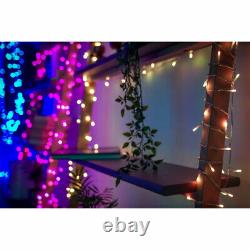 Twinkly 190 LED RGB Multi & White 16x2 Ft Icicle Lights, WiFi Controlled