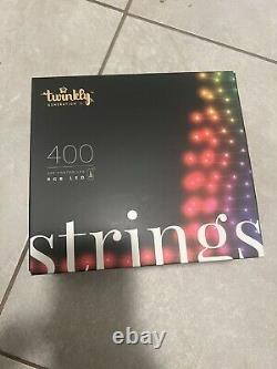 Twinkly 400 LED RGB Multicolor 105 Ft. Decor String Lights, Bluetooth WiFi