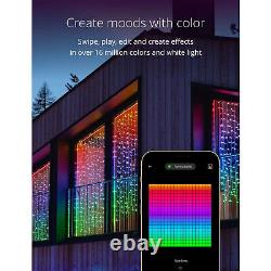 Twinkly Curtain App-Controlled Smart LED Christmas Lights 210 RGB+W (Open Box)