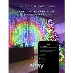 Twinkly Curtain App-Controlled Smart LED Christmas Lights 210 RGB+W (Open Box)