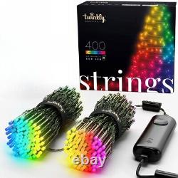 Twinkly Strings App-Controlled Smart LED Christmas Lights 400 Multicolor (4Pack)