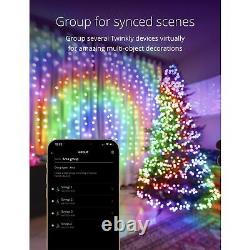 Twinkly Strings Green Wire Christmas Lights, Multicolor, 600 RGBW LED, 157.5ft