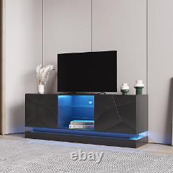 U-Can Modern, Stylish Functional TV stand with Color Changing LED Lights
