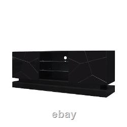 U-Can Modern, Stylish Functional TV stand with Color Changing LED Lights