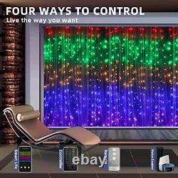 Vanthylit LED Curtain Lights Color Changing Smart RGB Window String Lights Ra