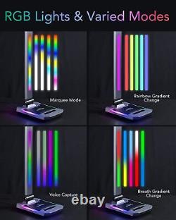 WILIT LED RGB Gaming Desk Lamp, Voice Activated Changing Colors Rhythm Light