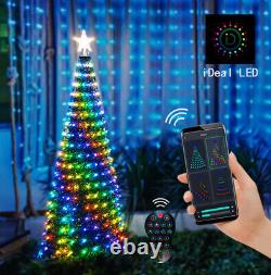 WS2812B Christmas Tree Toppers Lights Multicolor Fairy LED Star String Xmas DC5V