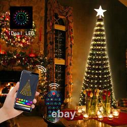 WS2812B Christmas Tree Toppers Lights Multicolor Fairy LED Star String Xmas DC5V