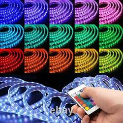 WYZworks LED Rope Lights 150 ft SMD 5050 Water-Resistant Color Changing Strip