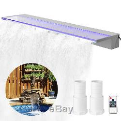 Waterfall Spillway Color Changing LED Lighted Spillway36.2 Pool Fountain Garden