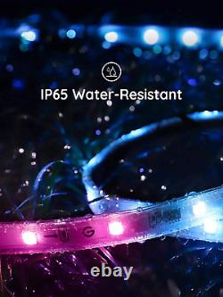 Waterproof Outdoor LED Strip Lights, 32.8Ft IP65 Smart Lights with App Control