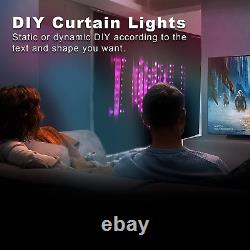 Window Curtain String Lights Color Changing Fairy Lights Smart App-Controlled LE